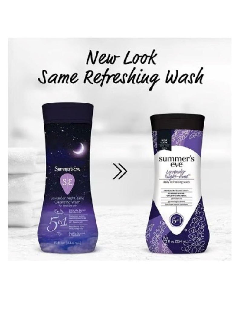 Summer's Eve Night-Time Cleansing Wash lavender 354ml - Image 3